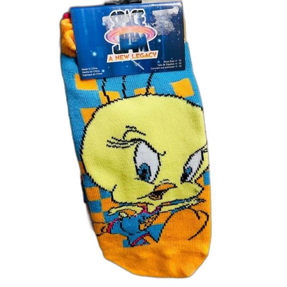 Space Jam women’s socks ~no show socks~ size shoe 4-10 (5 pairs) NWT - Picture 1 of 5